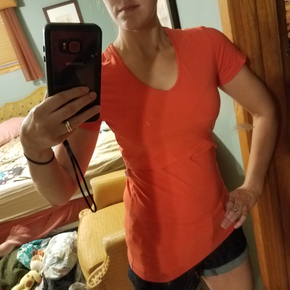 Boob maternity nursing breastfeeding top t-shirt s